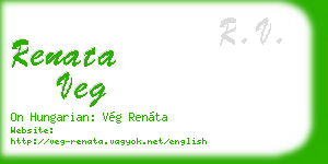 renata veg business card