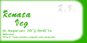 renata veg business card